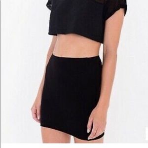Flattering mini skirt from American Apparel.